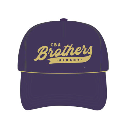 CBA Purple and Gold Hat Thumbnail